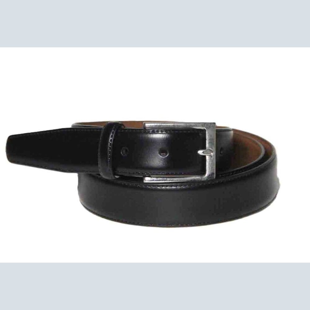 Brooks Brothers Black Italian Leather Dress Belt Men's Size 44